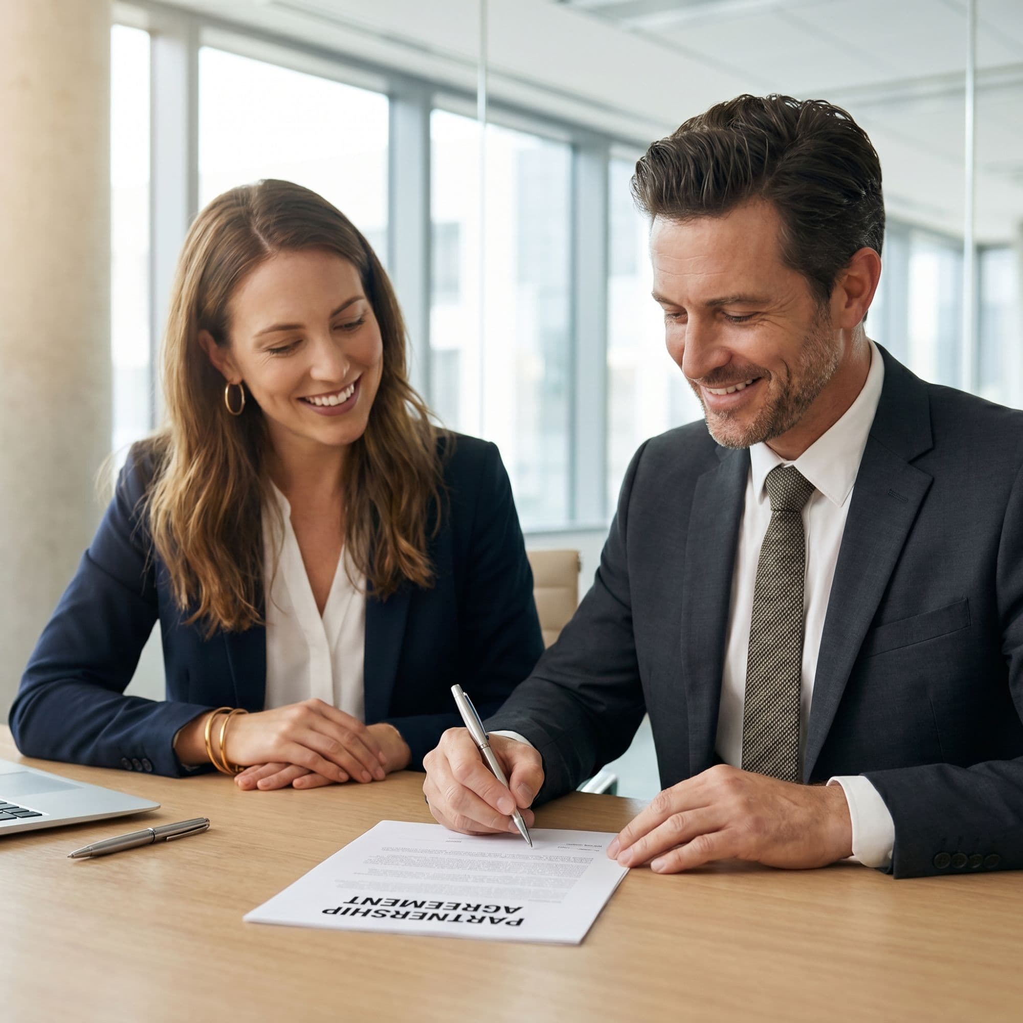 A leadership appointment being signed