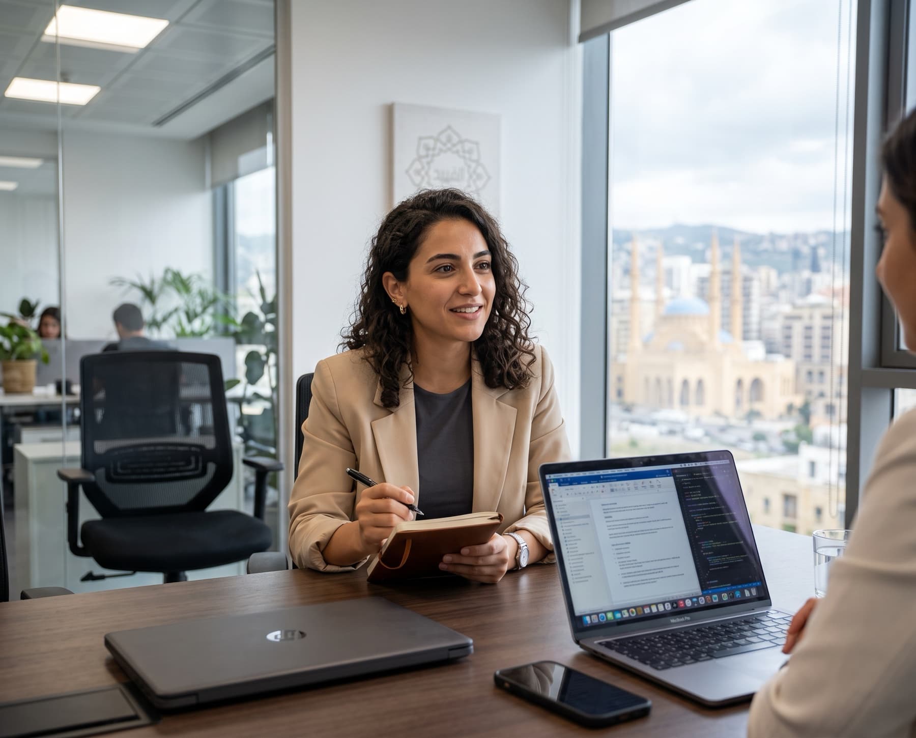 A Nukhba consultant interviewing a candidate